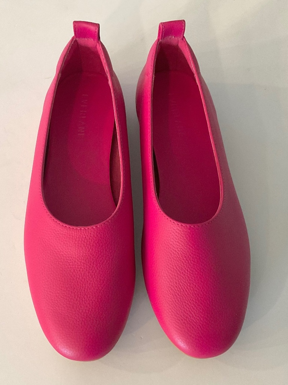 EVERLANE The Day Glove in Pink/Red Buttery Calf Leather Size 7 NEW